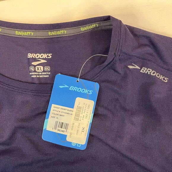 Brooks Men's Ghost Running short-sleeved T-shirt - Size XL - NWT - Picture 2 of 4